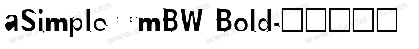 aSimplerCmBW Bold字体转换